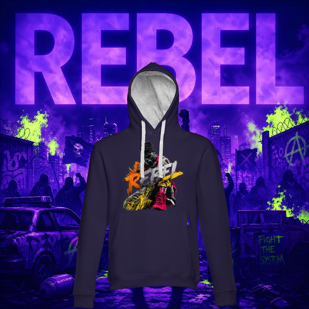 REBEL - Kneeling Fighter Hoodie