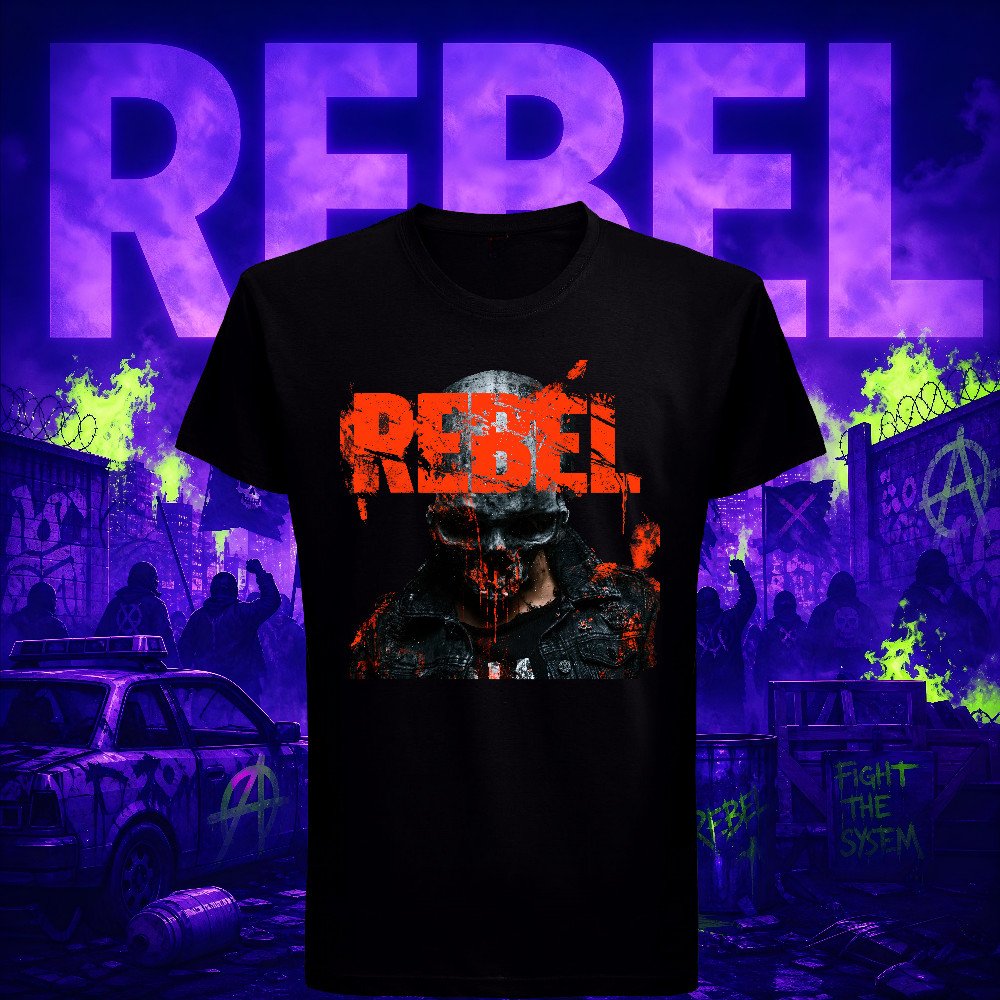 REBEL - Skull Bleed T-shirt