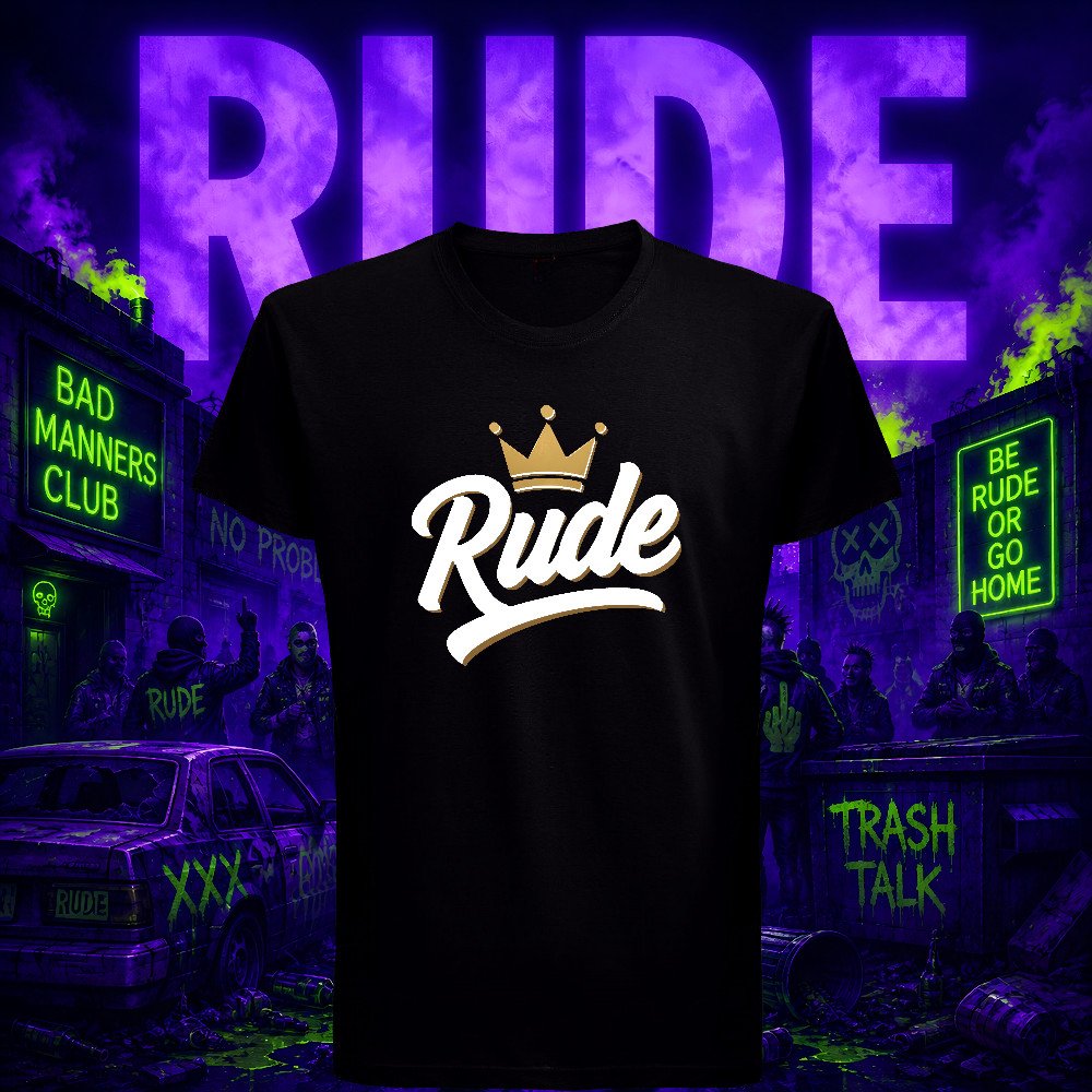 RUDE - Crowned Attitude T-shirt
