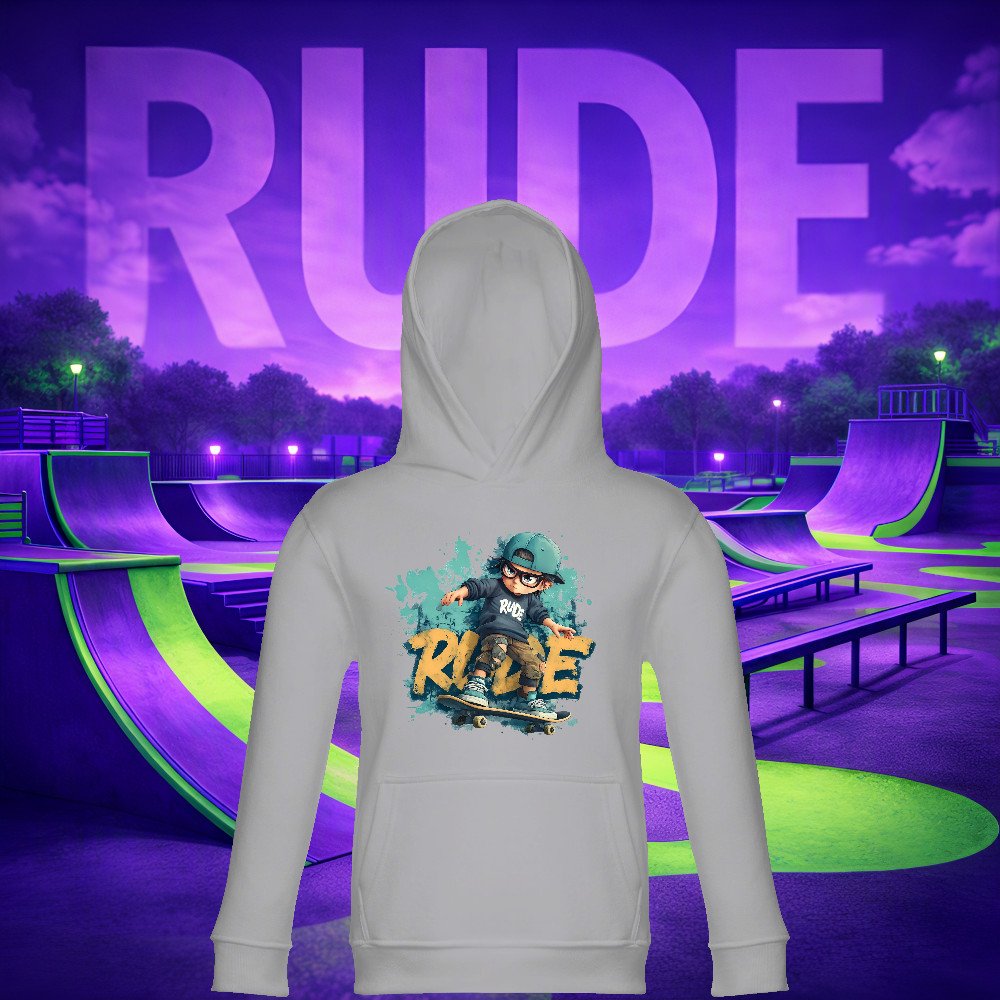 RUDE SKATERS - Cool Kid Rolls In Hoodie