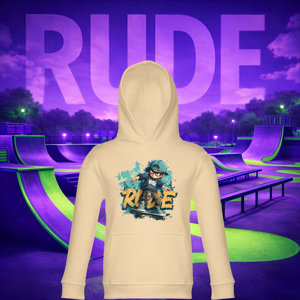 RUDE SKATERS - Cool Kid Rolls In Hoodie