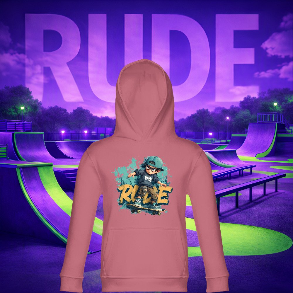RUDE SKATERS - Cool Kid Rolls In Hoodie