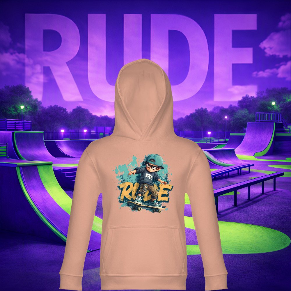 RUDE SKATERS - Cool Kid Rolls In Hoodie