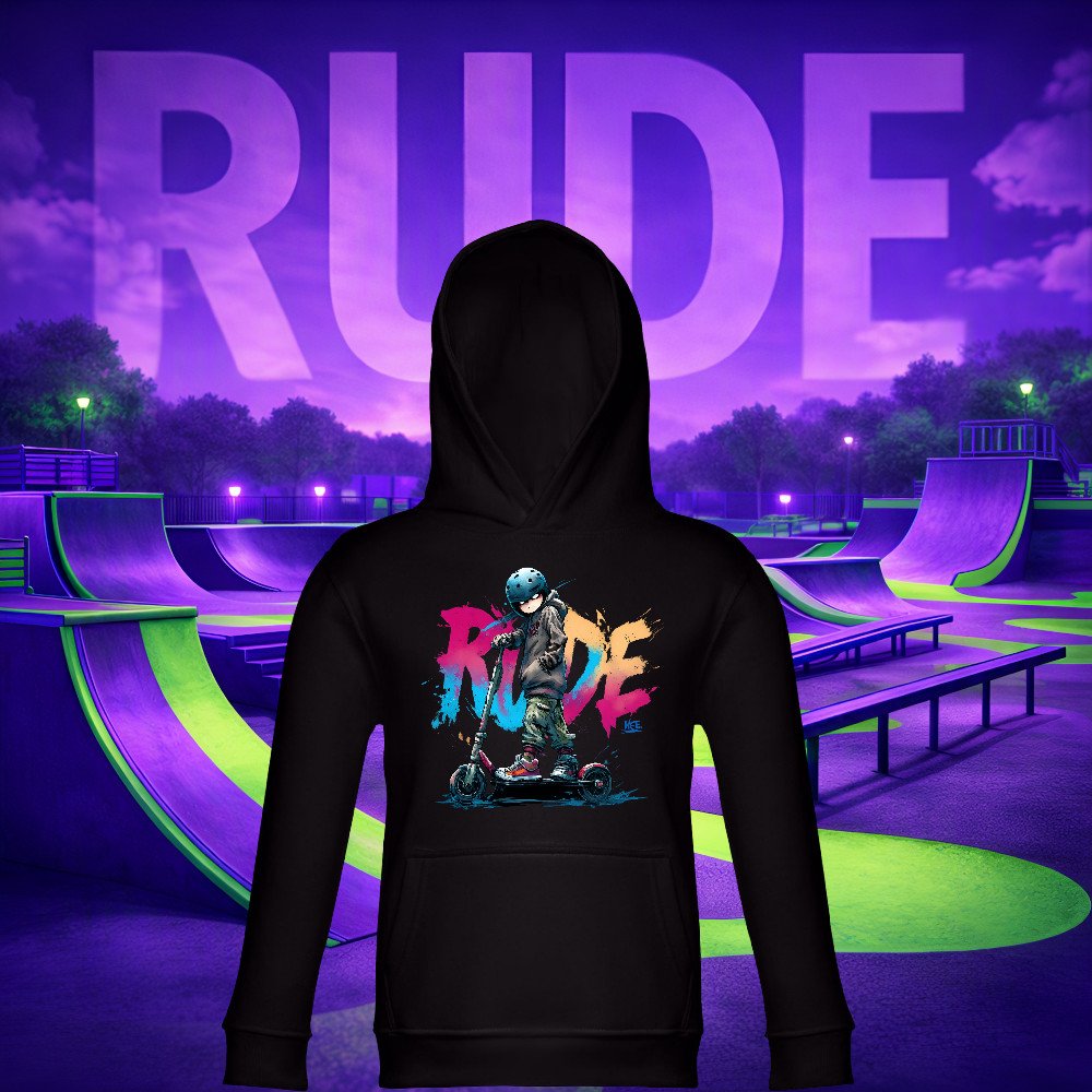 RUDE SKATERS - Paint Splash Ride Hoodie