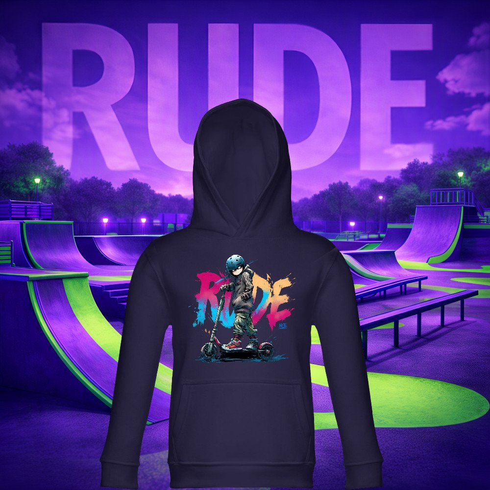 RUDE SKATERS - Paint Splash Ride Hoodie