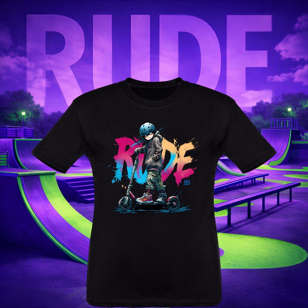RUDE SKATERS - Paint Splash Ride T-shirt