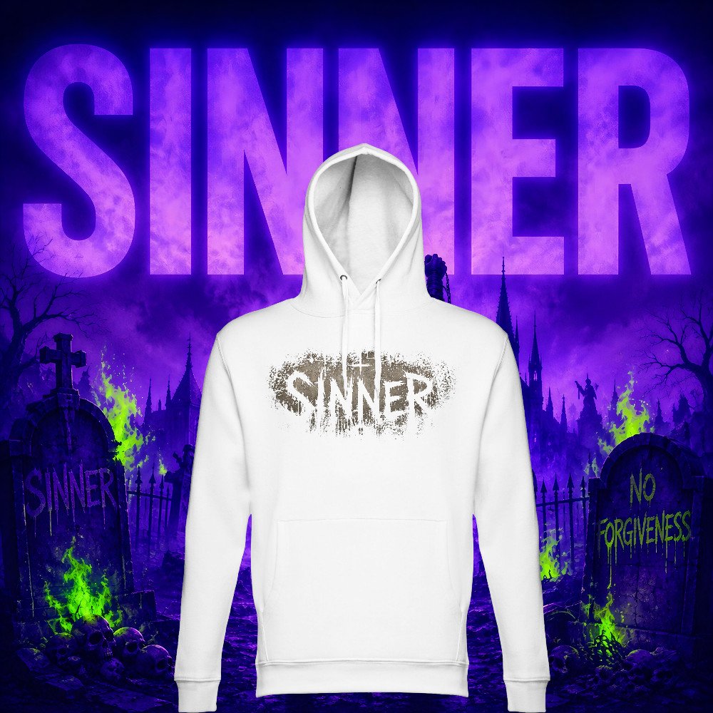 SINNER - Ashen Cross Hoodie