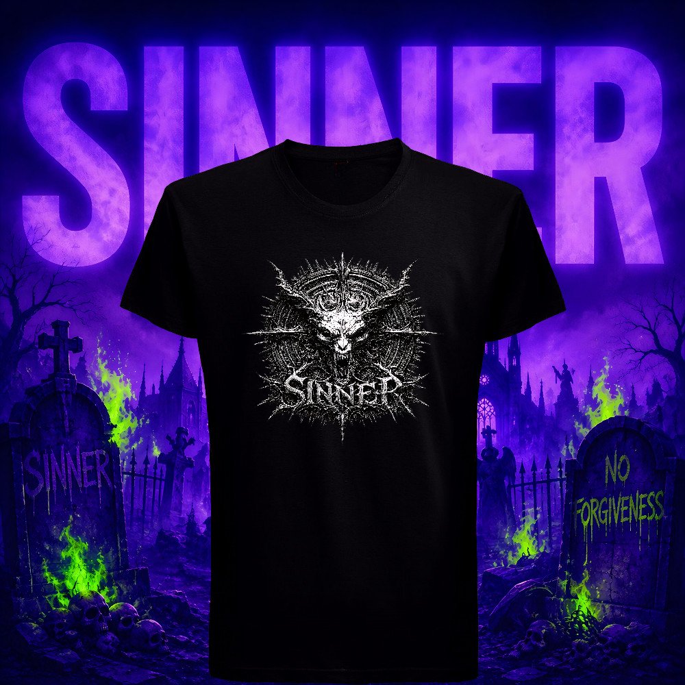 SINNER - Spike Wheel Sigil T-shirt